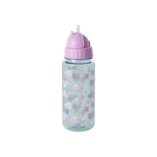 rice Kindertrinkflasche "Flying Pig" - 6,5x21 cm (Bunt)
