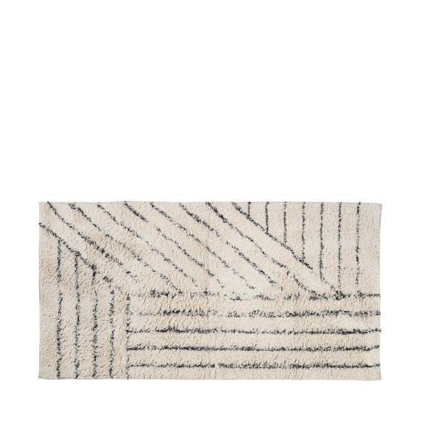 Teppich "Elvira" - 140x70 cm (Beige/Schwarz) von Broste Copenhagen