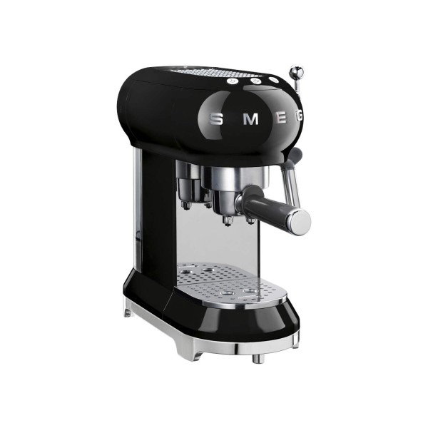 smeg Espressomaschine und smeg Milchaufschäumer im Set