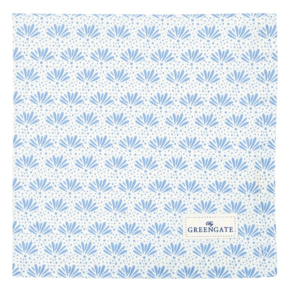 GreenGate Stoffserviette "Resa" - 40x40 cm (Pale Blue)