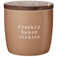 Dose "freshly baked cookies" - 15x14,5 cm (Braun) von ASA