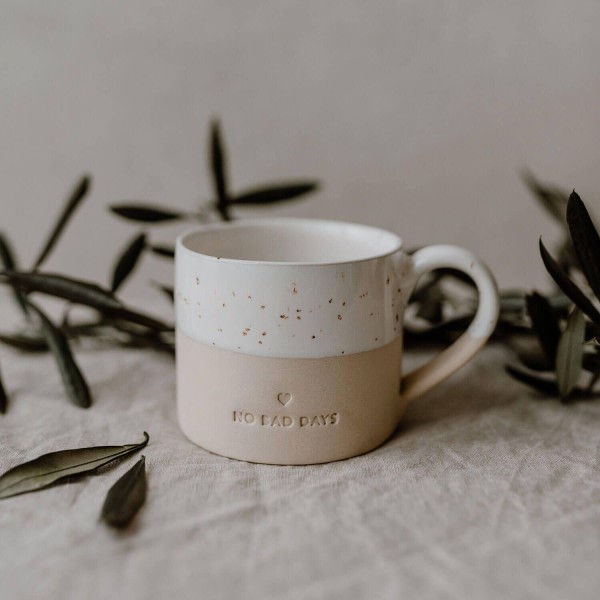 Tasse "No Bad Days" - 250 ml (Natur) von Eulenschnitt