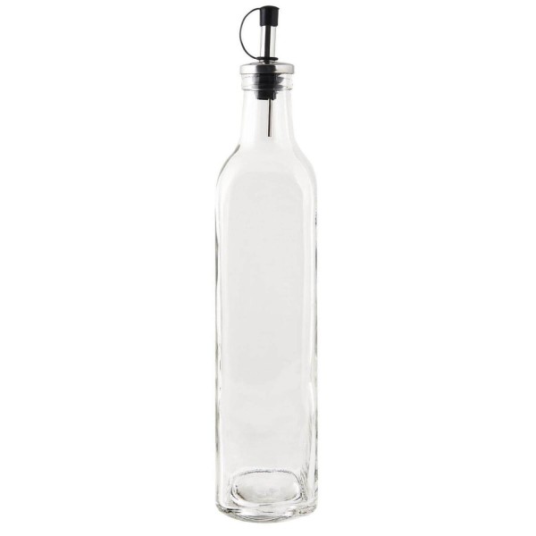 Ib Laursen Öl/Essigflasche viereckig - 450 ml (Transparent)