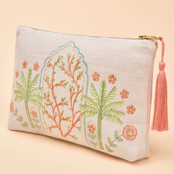 Clutch "Paradise Palms" (Natur) von Powder