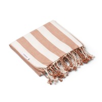 Strandtuch "Mona - Stripe" - 160x100 cm (Tuscany Rose/Creme de la Creme) von Liewood