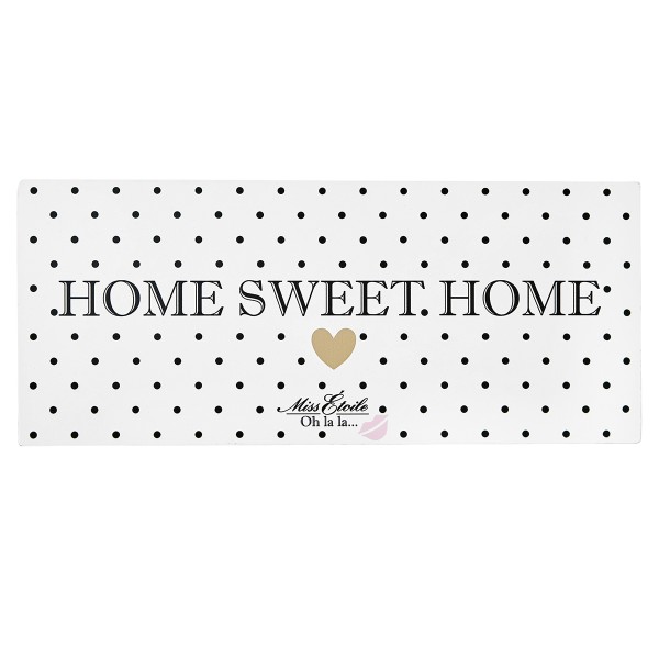 Miss Étoile Metallschild "Home Sweet Home"