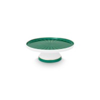 Pip Studio Mini-Kuchentablett "Love Birds Stripes" - 24 cm (Emerald-Green)