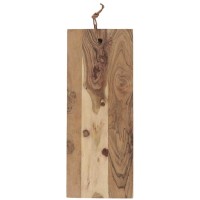 Ib Laursen Tapasbrett mit Lederschnur - 45x18x1,5 cm (Natur)