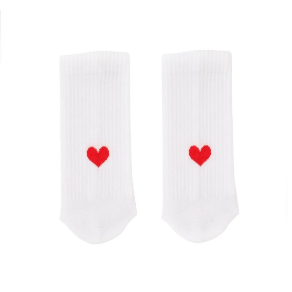 Socken "Herz" (Rot) von Eulenschnitt