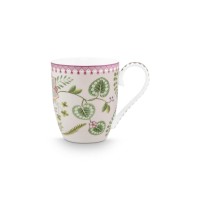 Pip Studio XL-Tasse "Lily & Lotus" - 450 ml (Off White)