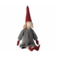 Maileg Wichtel "Pixie Mädchen" - 83 cm (Rot/Grau)