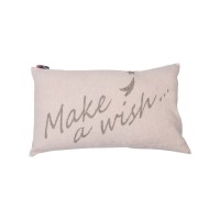 Kissenhülle "Silvretta - make a wish" - 50x30 cm (Sand) von David Fussenegger