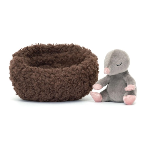 Jellycat Kuscheltier Maulwurf im Winterschlaf (Braun, Grau)