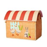 rice Spielzeugkiste "Farm/Enten" - M (Pink)