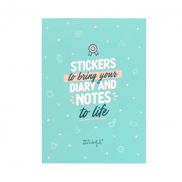 mr* wonderful "Stickers to bring your Diary an notes to life"