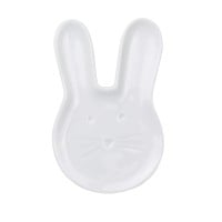 Tellerchen "Hase" - 5x8x0,5 cm (Weiß) von räder Design