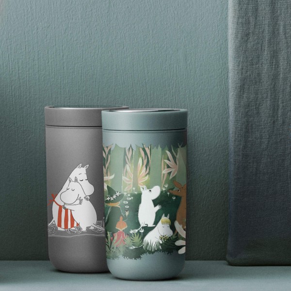 Stelton Thermobecher "To-Go Click - Moomin" - 200 ml (Hellgrau)