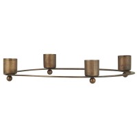 Ib Laursen Adventskerzenhalter für Stabkerzen - 21 cm (Grau)