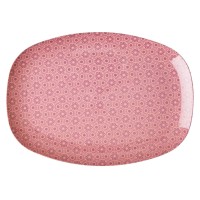 rice Melamin Platte rechteckig "Marrakesh Print" (Pink)