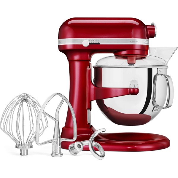 KitchenAid “Heavy Duty“ Küchenmaschine mit Schüsselheber (Empire Rot) 6,9L