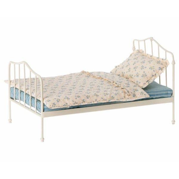 Maileg Miniatur Bett - Mini (Blau)