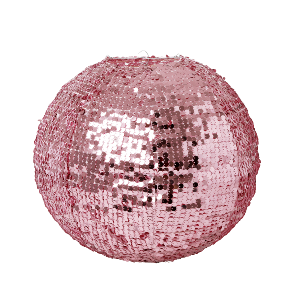 rice Lampenschirm "Pailetten" (Pink)