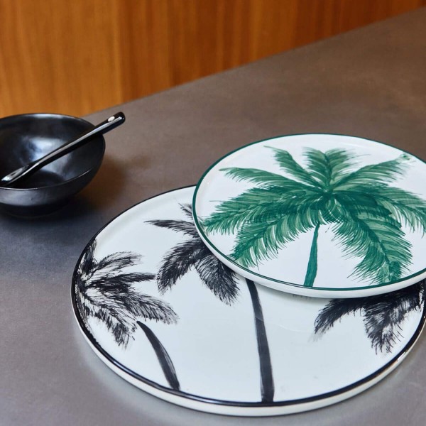 Große Schüssel "Bold & Basic ceramics" im 2er-Set - 17x6,8 cm (Schwarz) von HKliving