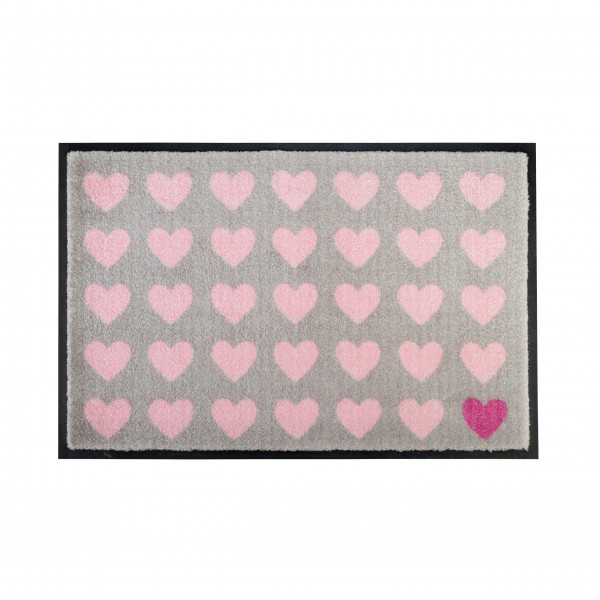 Fußmatte Herzen (Rosa) von Gift Company