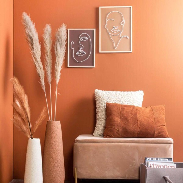Present Time Wandbild "Wall Art" - M (Chocolate Brown)