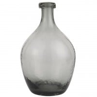 Ib Laursen Vase "Glasballon" mundgeblasen - (Grau)