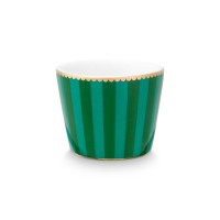 Pip Studio Eierbecher "Love Birds Stripes" - 4,9x4,9x4 cm (Emerald-Green)