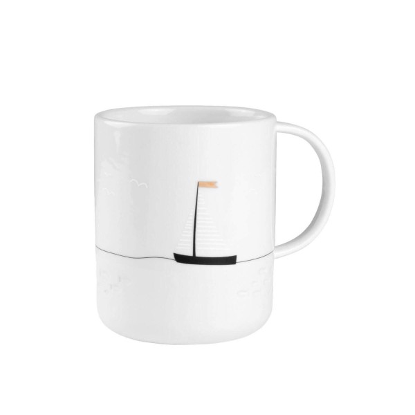 Geschenktasse "Segeln" - 8x10 cm (Weiß) von räder Design