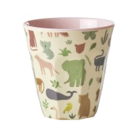 rice Melamin Becher "Sweet Jungle" - M (Pink)