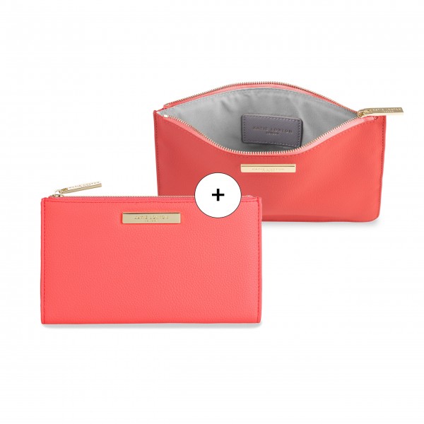 Geldbeutel mit Pouch "Alise" (Koralle) von KATIE LOXTON