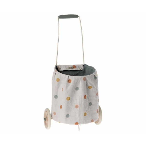 Maileg Trolley "Multi Dots" (Weiß)