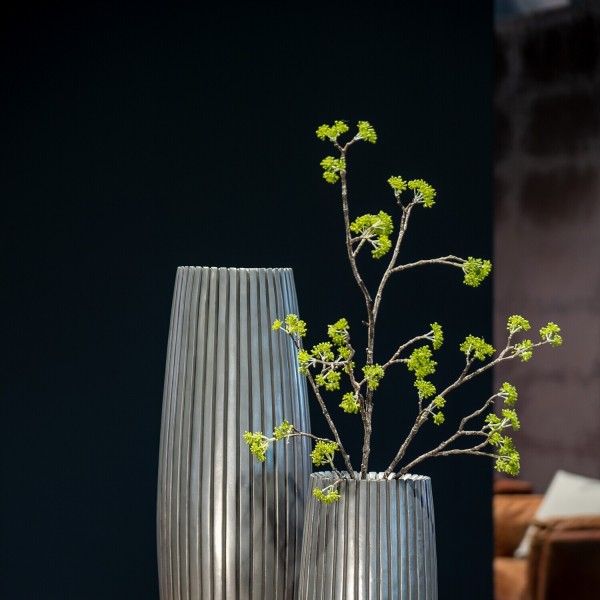 Vase "Lines" - ø 20 cm (Silber) von fleur ami