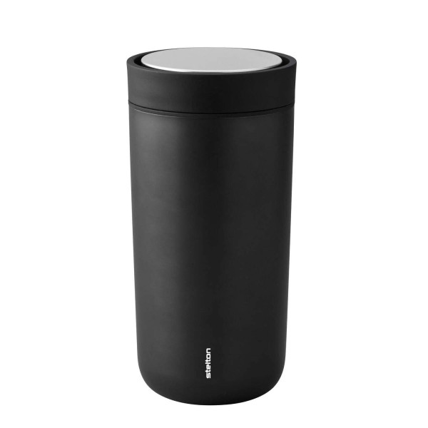 Stelton To-Go Becher "Click" - 0,4L (Schwarz metallic)