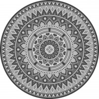 Matteo Untersetzer für Gläser "Mandala" (Grau)