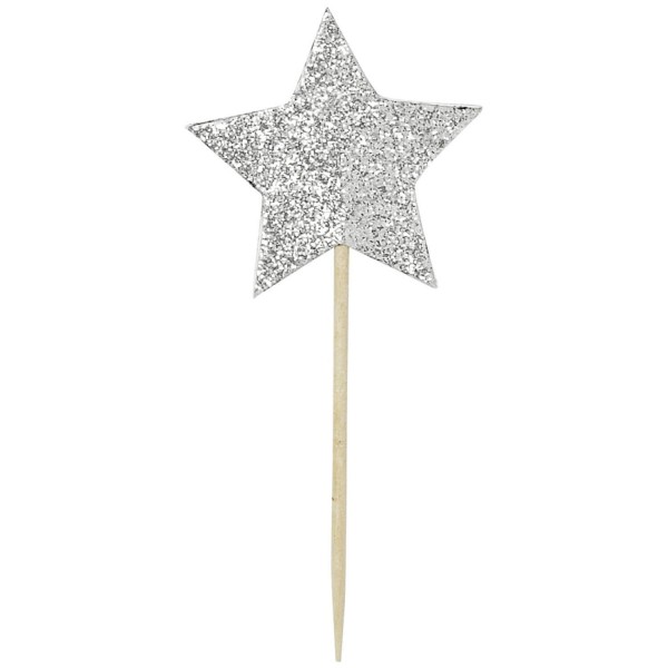 Miss Étoile Cake Topper im Set "Zahlen" (Silber)