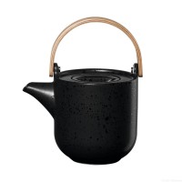 Teekanne mit Holzgriff "Coppa Kuro" - 600 ml (Schwarz) von ASA