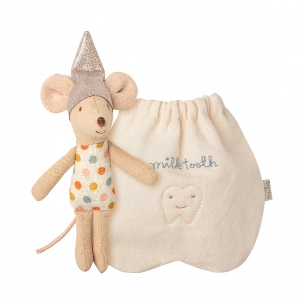 Maileg Kleine Maus "Zahnfee mit Säckchen" (Bunt)