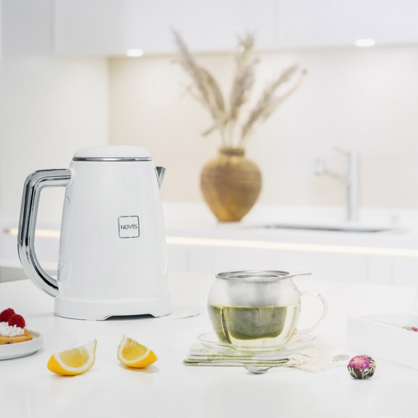 Wasserkocher KTC1 "Iconic Line" in Weiß mit Temperatureinstellung