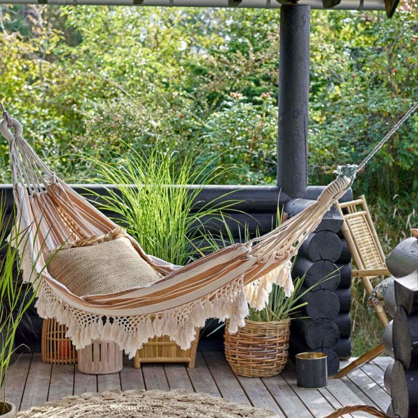 Bloomingville Kissen aus Jute "Guilian" (Natur)