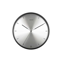 Wanduhr "Finesse" (Silber) von Karlsson by Present Time