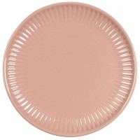 Ib Laursen Frühstücksteller mit Rillen "Mynte" (Coral Almond)