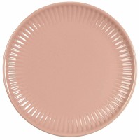 Ib Laursen Frühstücksteller mit Rillen "Mynte" (Coral Almond)