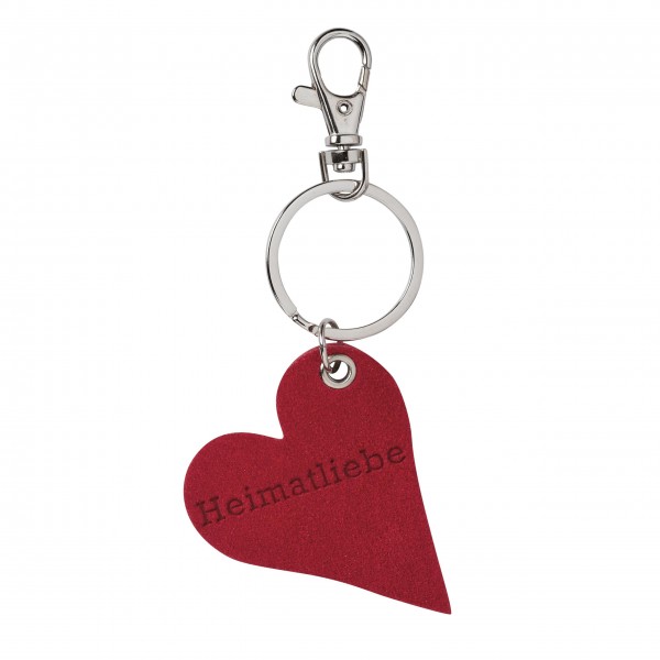 Schlüsselanhänger "Herz" (Heimatliebe) rot von räder Design