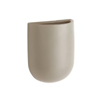 Wand Blumentopf "Oval" - 19cm (Grau) von Present Time