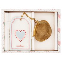 GreenGate Teesieb mit Anhänger "Penny" (White)