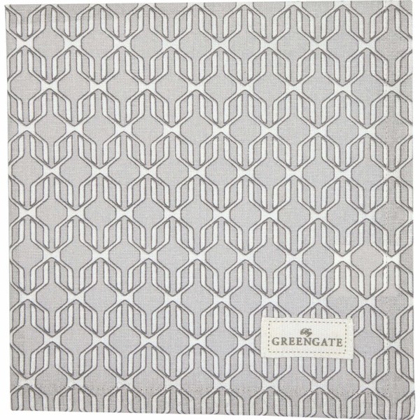 GreenGate Stoffserviette "Rani" (Pale Grey)